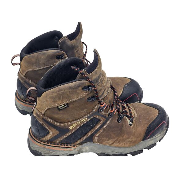 Irish Setter Boots Men 11.5 Work UltraDry Waterproof 83628 Leather Safety Hiking - Picture 7 of 16